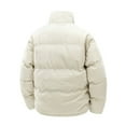 thumbnail image 5 of Corduroy Quilted Jacket Stand Collar Winter Warm Coat For Outdoor Windproof Cold Weather, 5 of 5