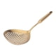 thumbnail image 3 of Cucharón Para Espumadera, Mango Largo, Cómodo De Agarrar, Gran Capacidad, Colador De Flujo Grande, Espumadera Para Restaurante ANGGREK Oro, 3 of 8