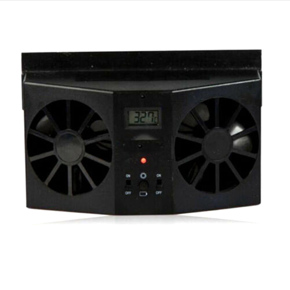 Portable Car Quiet Air Conditioner Solar Cooling Fan Auto Truck Vehicle Cooler Energy Saving