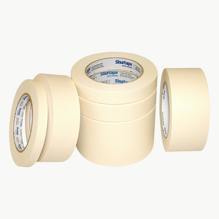 Shurtape CP-106 Economy Grade Masking Tape: 2 in. (48mm actual) x 60 yds.  (Natural) 