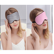 4Pcs Silk Sleep Eye Mask, Blackout Eye Mask for Sleeping With Adjustable Strap, Comfortable Soft Night Blindfold for Women Men Kids