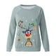 thumbnail image 4 of Pntutb - Sudadera con estampado navideño de manga larga para mujer, informal, a la moda, blusa Pntutb Pntutb-8898, 4 of 6