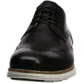 thumbnail image 2 of Cole Haan Grand Tour Wing Oxford Black Leather/White Lace Up Cutout Sneakers (Black Leather/White, 9), 2 of 12
