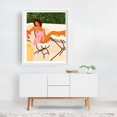 thumbnail image 2 of Summer Daydream - Illustration Modern Art Summer Floral Fashion Minimalist Tropical Fruit White Framed Wall Art Print 11 x 14 inches, 2 of 3