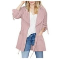 thumbnail image 1 of Pntutb moda mujer manga larga bolsillo cordón con capucha abrigo chaqueta rompevientos top Pntutb Pntutb-187, 1 of 9