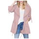 thumbnail image 1 of Puntoco moda mujer manga larga bolsillo cordón con capucha abrigo chaqueta rompevientos top Puntoco Puntoco-188, 1 of 9