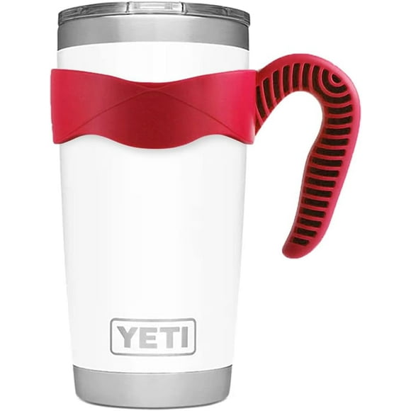 Changmaius Tumbler Handle for YETI Rambler Cup, Anti Slip Travel Mug Grip Cup Holder for Stainless Steel Tumblers, Yeti, Ozark Trail, Rtic,Sic and More Tumbler Mugs BPA Free ( 20OZ,30OZ)