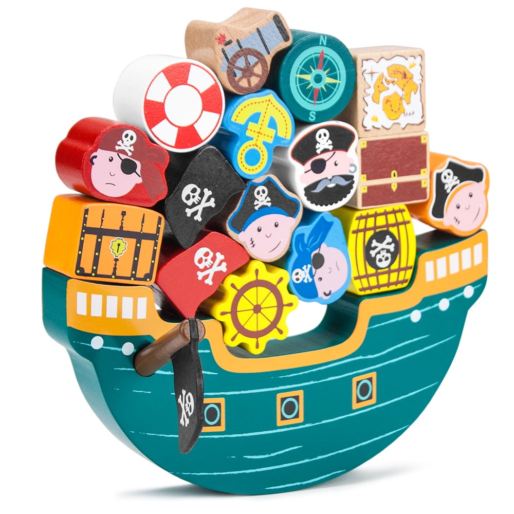 Imagination Generation Blockbeard's Balance Boat Balancing Game (18 Pieces)