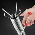thumbnail image 2 of opvise 2Pcs Sewer Pipe Dredger Drain Clog Removal Tool 4 Claws Design Extra-Long Flexible Bendable Sewer Dredging Device Cleaning Tool 90 cm 2pcs, 2 of 8