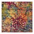 thumbnail image 3 of Unique Loom Jardin Collection Area Rug - Ivy (6' 1" Square Multi/Cream), 3 of 7