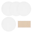 thumbnail image 1 of Uxcell 4 Pcs Difusor de Pantalla, Cubierta de Lámpara Redonda de 5.51" Diámetro, Sombrillas Suavizadoras de Luz de Tela con Puntos Adhesivos para Luz Empotrada LED de 5 pulgadas, Colgantes, Blanco, 1 of 7