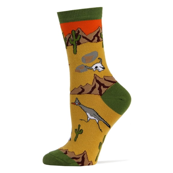 Oooh Yeah Women's Funny Novelty Crew Socks, Crazy Cool Fashion Socks, Roadrunner