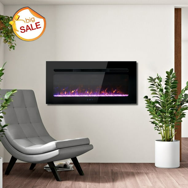 Mf Studio 36 Wall Mounted Floor Stand Electric Fireplace Recessed Ultra Thin Led Fire Flame Heater With Remote Control And Touch Screen Multicolor Multi Size Com - Thin Wall Fireplace Mf Studio 36 Wall Mounted Floor Stand Electric Fireplace Recessed Ultra Thin Led Fire Flame Heater With Remote Control And Touch Screen Multicolor Multi Size Com - Thin Wall Fireplace