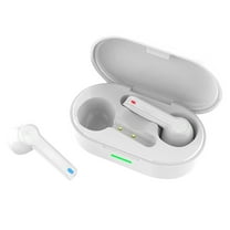 Wireless Earbuds, Sports Bluetooth Headphones, Ear Buds with 80hr Playtime, Noise Canceling, LED Power Display, IPX7 Waterproof Earphones for Workout/Running(White)