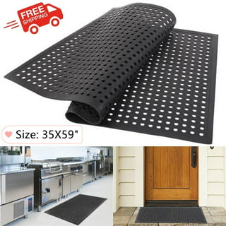  AGHITG Outdoor Rubber Mats with Drainage, Rubber