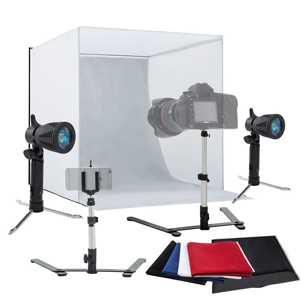 Mecor 16" Portable Table Top Photo Studio Photography Box Tent Backdrop