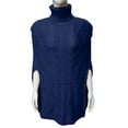thumbnail image 4 of Duoif Womens Shawls, Latested 2025 Lady Long Sleeves Plus Size Dress High Neck Sweater Shawl Wraps for Women Blue2 M, 4 of 4