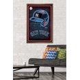 thumbnail image 2 of MLB New York Yankees - Neon Helmet 23 Wall Poster, 22.375" x 34" Framed, 2 of 6