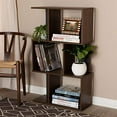 thumbnail image 5 of Baxton Studio Legende 3 Shelf Display Bookcase in Brown and Dark grey, 5 of 5