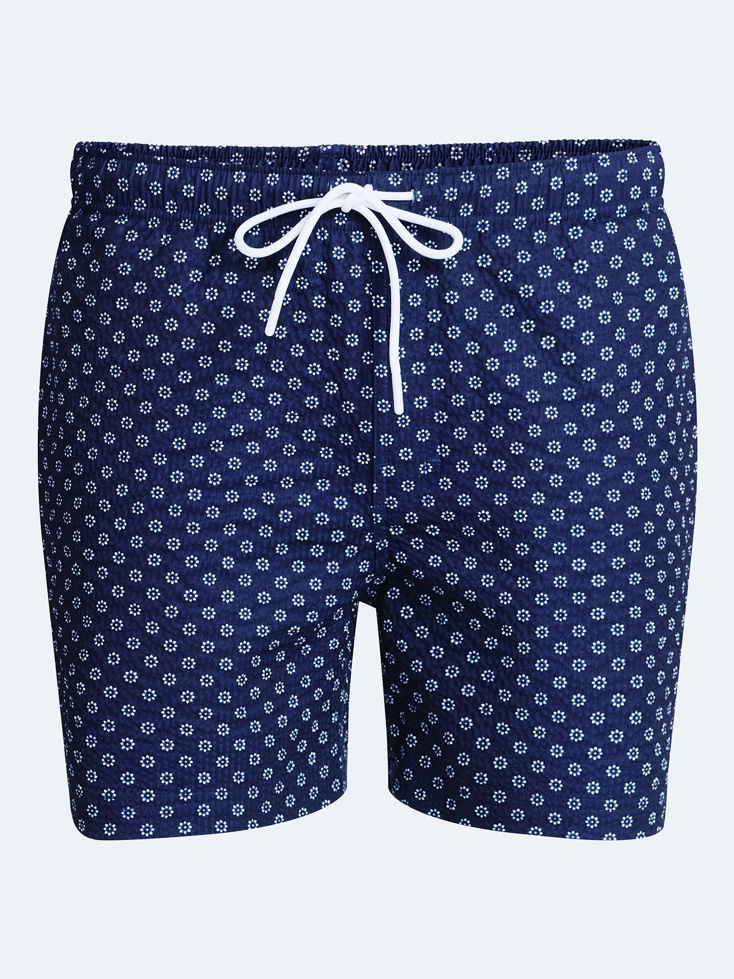 Free Assembly Men's Swim Stretch Seersucker Board Shorts, 5" Inseam, Sizes S-3XL