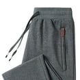 thumbnail image 4 of Fnnxeal Mens Sweatpants, Casual Slacks with Stretch Elastic Waist Drawstring Fall Winter Dark Gray Sweatpants for Men Size 5XL, 4 of 5