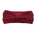 thumbnail image 1 of Sonducket Diademas de ganchillo invierno elástico de punto de punto ancho cálido grueso Universal calentador de orejas diadema regalos para mujeres Accesorio para el cabello azufaifo rojo Sonducket AP009571-05B, 1 of 6