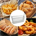thumbnail image 5 of Hakka Brothers 4 Pack Stainless Steel Deep Fryer Basket with Handle 13 1/4" x 6 1/2" x 6" for Commercial Restaurant Kitchen, 5 of 6