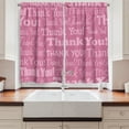 thumbnail image 2 of Ambesonne Thank You Kitchen Curtains, Thankful Message Pink, 55"x45", Pale Fuchsia Pale Pink, 2 of 3