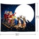 thumbnail image 3 of Tapiz navideño Accesorios de alce de Papá Noel Tapiz de pared de poliéster impreso con temática navideña para decoraciones de fiestas (150_x_130_cm), 3 of 5