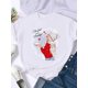 thumbnail image 3 of Camiseta con estampado de feliz navidad para mujer, ropa de vacaciones de los años 90, camisetas de año nuevo, camiseta gráfica, regalo de tendencia, 2025, 3 of 5