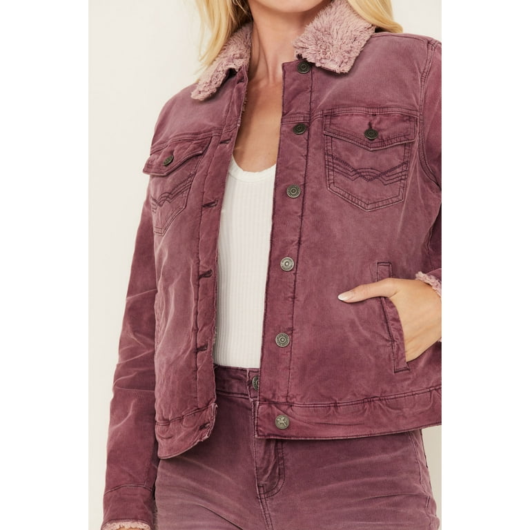 Fur lined corduroy jacket womens cheap