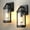 black-2 packs, variant on GEYANG Dusk to Dawn Outdoor Wall Light Fixtures Photocell Sensor Exterior Lantern Sconce Lighting Waterproof Outside Wall Mount Lamp for House Patio Garage Entryway Doorway(Bulb not Include)