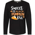 thumbnail image 3 of Inktastic Thanksgiving Sweet as Pumpkin Pie Long Sleeve T-Shirt, 3 of 5