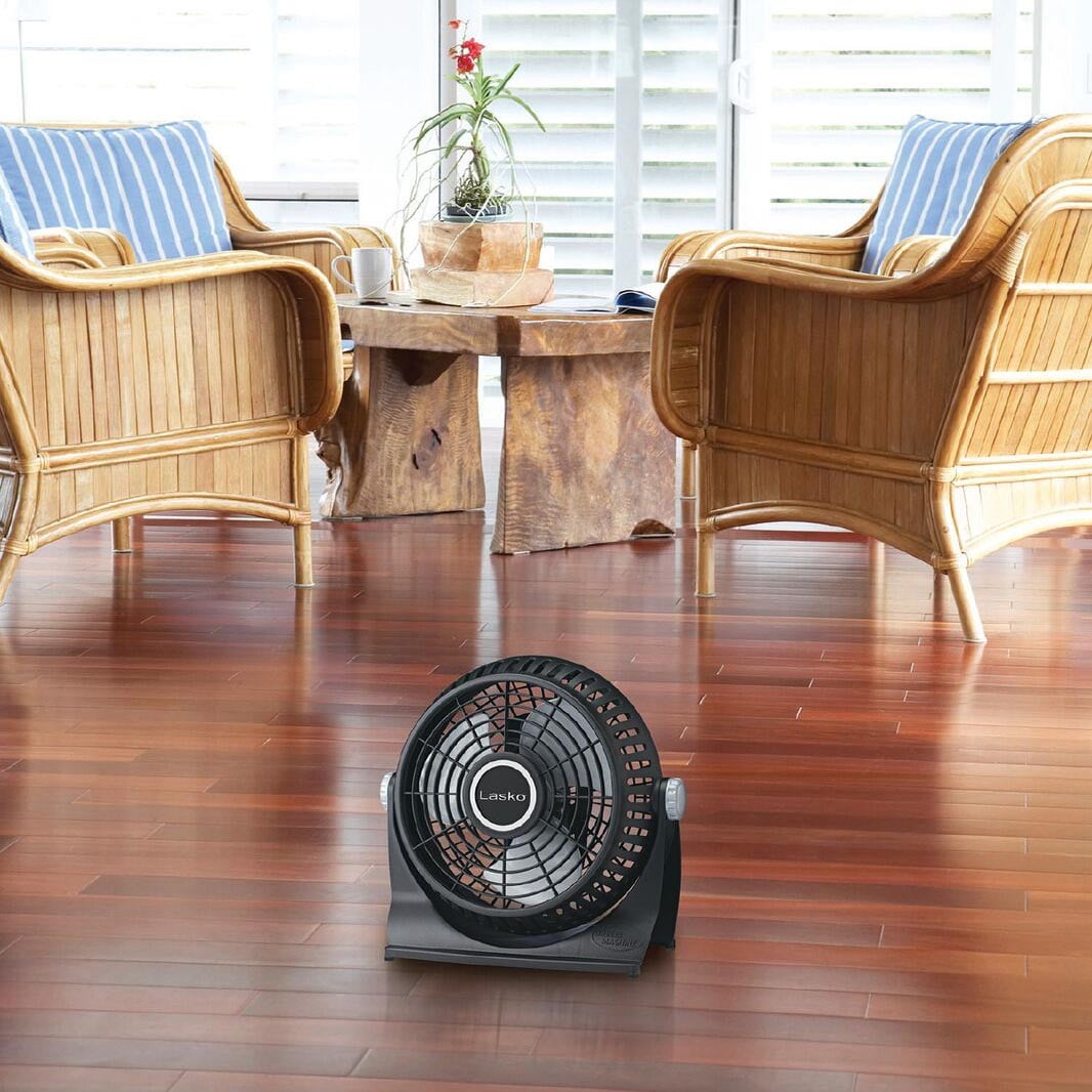 Lasko 10 Breeze Machine Pivoting 2-Speed Floor Fan, Model 507, Black -  Walmart.com