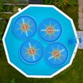 Solar sun rings and squares warmer cover for in ground and above ground