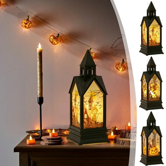 Halloween Decorations Indoor, 17'' Hanging Spooky Halloween Lanterns for Home Room Door Party Supplies