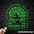 thumbnail image 5 of Handmadetneonsign Tree Of Life House Number, Tree Home Address Metal, Custom House Address Sign 70218, 5 of 5