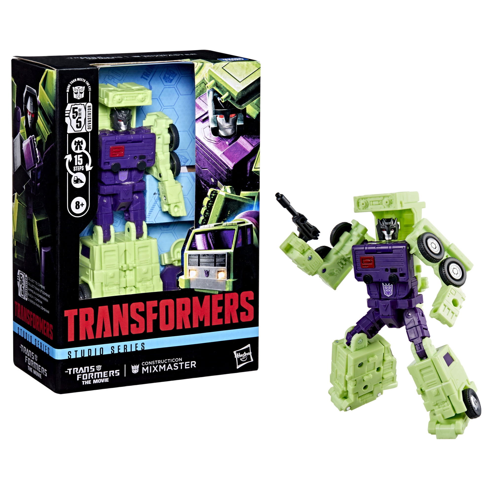 Transformers The Transformers: The Movie Constructicon Mixmaster 5.5 inch Action Figure, 8+