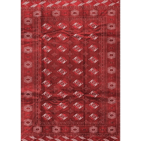 Ahgly Company Indoor Rectangle Persian Red Traditional Area Rugs, 5' x 7'