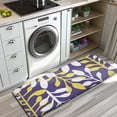 thumbnail image 3 of Purple Leaf Pattern Kitchen Rug Mat,Kitchen Runner Rugs Non Skid Washable,Decorative Kitchen Floor Mats for Kitchen,Sink,Laundry,17"x47.2", 3 of 7