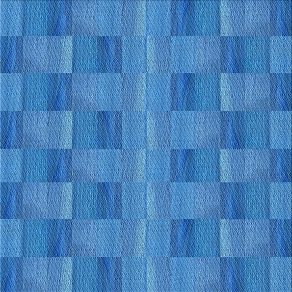 Ahgly Company Machine Washable Indoor Square Transitional Midday Blue Area Rugs, 4' Square