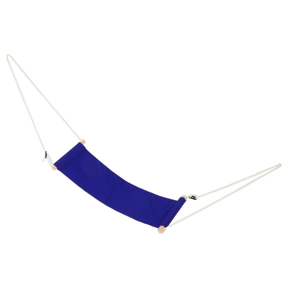 Soimiss office chair foot rest Polyester-mixed Cotton Cloth Hammock Dark Blue 1Set
