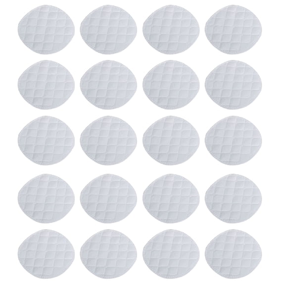 XIRQI 16pcs Reusable Breastfeeding Nursing Pads Leak-Proof White 10cm