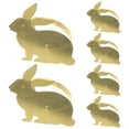 thumbnail image 2 of Banquet Napkin Rings 6Pcs Golden Bunny Shaped Napkin Holder for Elegant Table Setting, 2 of 8
