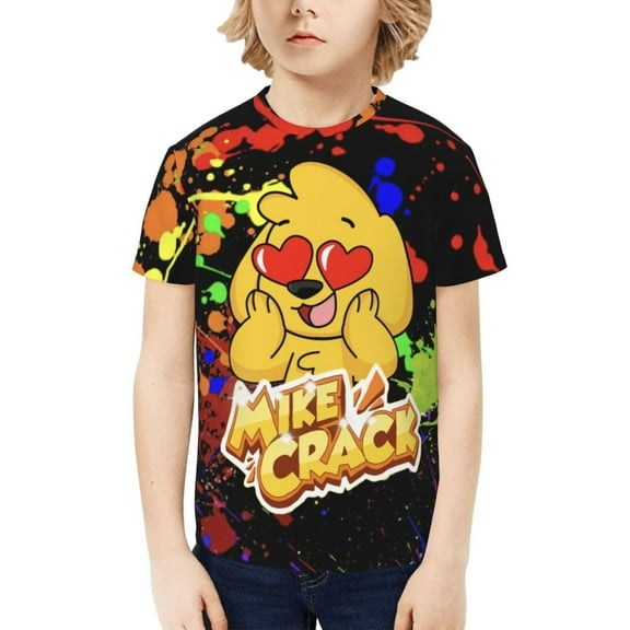 Mikecrack Kids T-Shirt 3d Printed Graphic T-Shirts Boys And Girls Short Sleeve Shirts For Youth Kids X-Small