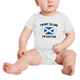 thumbnail image 2 of I'm Not Yelling, I'm Scottish Cute Baby Bodysuit Romper (White, 18-24 Months), 2 of 5