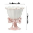 thumbnail image 3 of Footed Dessert Bowl Cute Sundae Cup Yogurt Bowl Serving With Bow- Perfect for Dessert, Sundae, Ice Cream, Fruit, Salad, Snack, Cocktail, Condiment, Pudding, Trifle and Christmas Holiday Party, 3 of 7