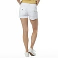 thumbnail image 2 of Juniors' Unionbay Delaney Stretch Twill Shorts Color: Black Size: 0, 2 of 4