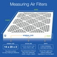 thumbnail image 3 of Nordic Pure 14x20x2 Furnace Air Filters MERV 8 Pleated Plus Carbon 3 Pack, 3 of 7