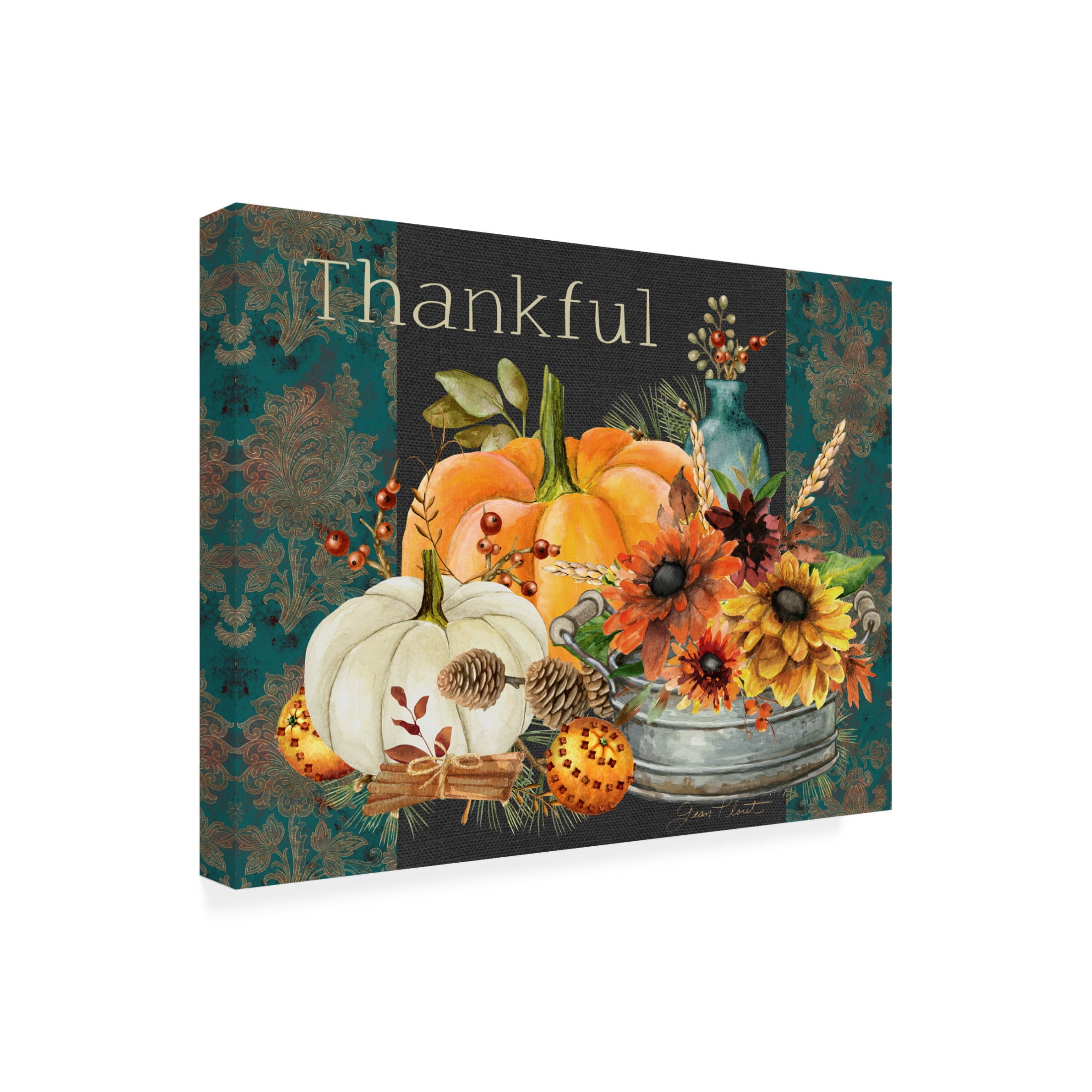 Canvas Wall Art - Jean Plout 'Regal Autumn A' Wall Art for Living Room, Bedroom, or Office Décor by Trademark Fine Art - 19 x 14 Inches